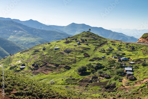 Lesotho - Village typique