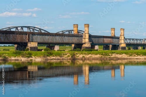 Road bridge on the river Vistula in Tczew, Poland