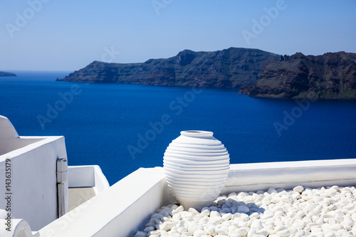 Whitewashed roofs in Santorini, Greece