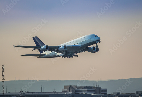 Airplane taking off