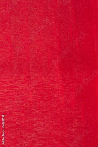 This is a photograph of Red Crepe paper streamers