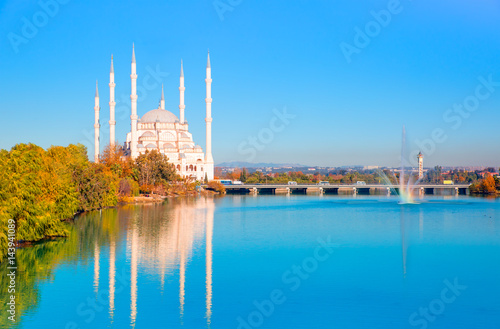 The Stone Bridge and Sabanci Mosque, Adana, Turkey