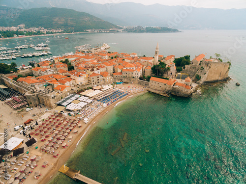 The Old Town of Budva in Montenegro