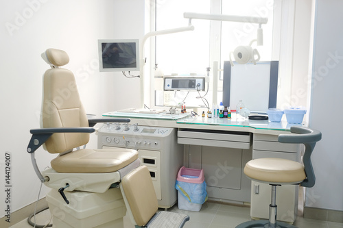 Medical office with equipment of otolaryngologist