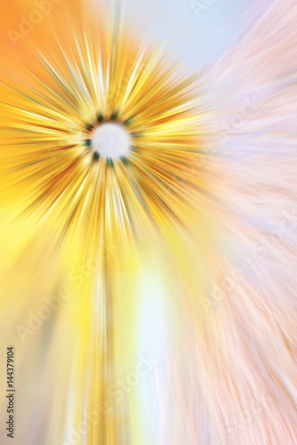 Eucharist monstrance for adoration of the Blessed Sacrament of the Altar. Abstract artistic blur modern background with copy space for text.