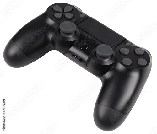 Game controller isolated on white background.