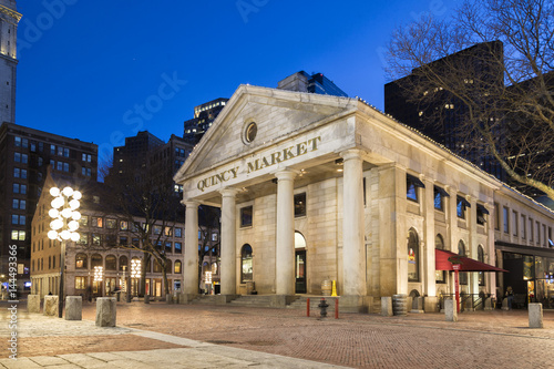 The Quincy Market at Night