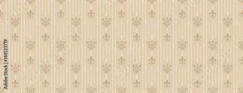 Seamless Royal Wallpaper Brown