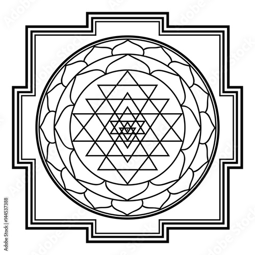 Sri Yantra Vektor