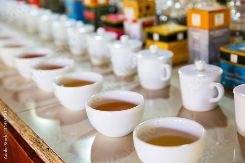 Ceylon tea tasting cups, tourist excursion