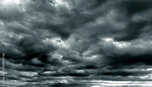 Dark cloudy sky in rainy season