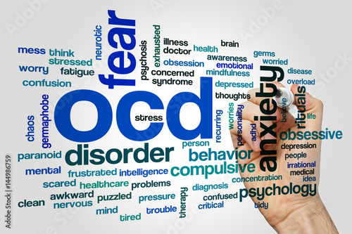 OCD word cloud concept