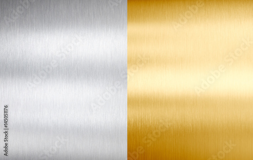 steel and gold metal brushed textures