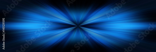Esplosione di luce blu su sfondo nero