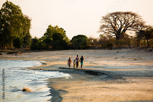 Children on Lake Malawi - Malawi