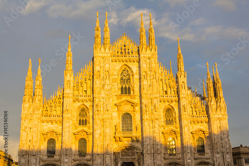 Gothic Cathedral Duomo di Milan in Italy 