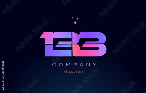 133 pink magenta purple number digit numeral logo icon vector