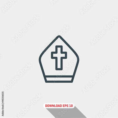 Pope icon, vector