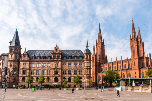 Neues Rathaus Marktkirche Wiesbaden