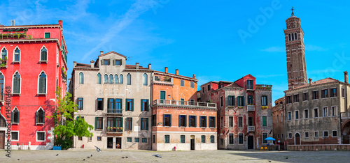 Old houses of Venice, Italy.