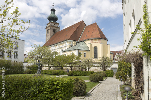 Historische Stadtkirche in Mühldorf am Inn, Bayern