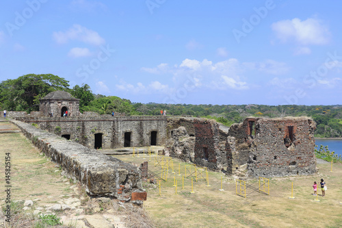 PANAMA, APR 14: San Lorenzo fort Spanish ruins. Environmental factors, lack of maintenance and uncontrollable urban developments have cited UNESCO List of World Heritage in Danger, Panama Apr 14, 2017