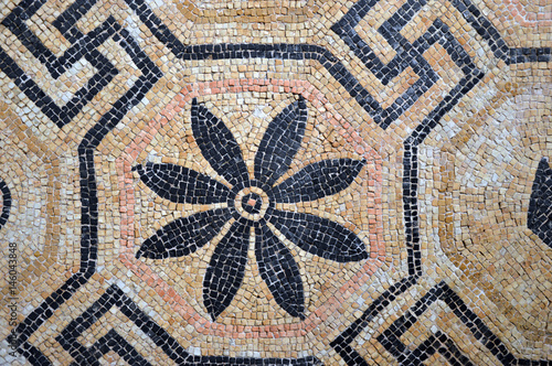 Ancient Roman mosaics found in excavations of Brescia - Italy
