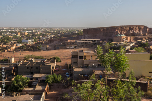 Street scene in the early morning, Bamako, Mali