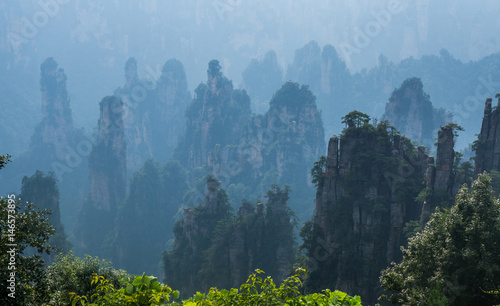 Mist in the Zhangjiajie Mountains