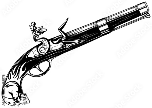 old flintlock pistol