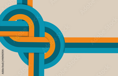 Abstract knot design background