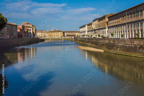 Fiume Misa nel centro storico di Senigallia, Marche