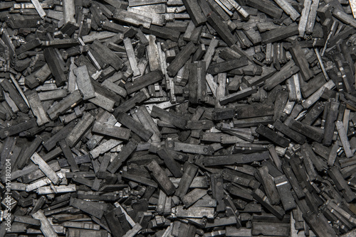 Vintage lead type pile closeup