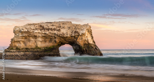 Sunset Over Natural Bridge in Santa Cruz, CA