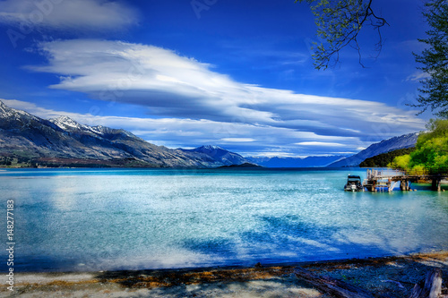 Lenticular Clouds over the Turquoise Waters of Lake Wakatipu