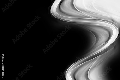 Streszczenie czarne białe fale wzór tła
