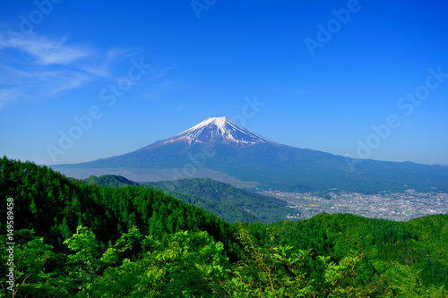 Mt.Fuji de Kurami Montagne avec le vert frais