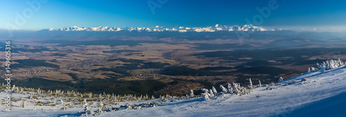 Widok z Babiej Góry na Tatry