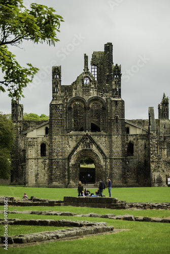 Wejście główne Kirkstall Abbey, Leeds, UK