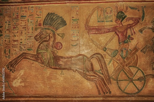 Jeroglífico en el templo de Abu Simbel.