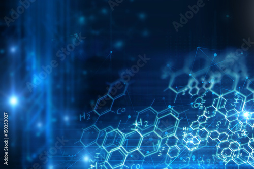 chemical science background illustration