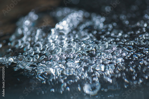 Splash water macro photography