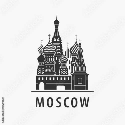 Cathedral Moscow Vector Symbol