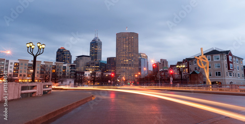 Indianapolis Indiana Capital City Marion County Downtown Skyline