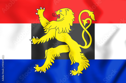 3D Flag of the Benelux.