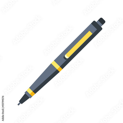 Pen icon. Flat design graphic illustration. Vector pen icon