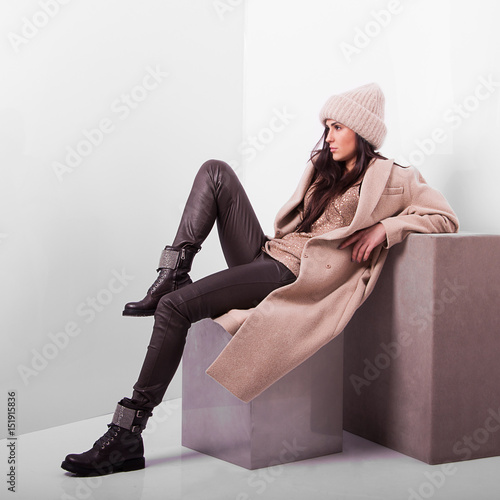 Fashionable woman. Elegant outfit. Close up of accessorise of stylish lady. Insolated on white background. Without face. Female fashion. City lifestyle.