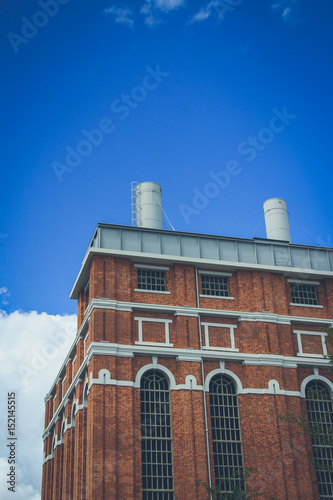 Old factory with brick walls