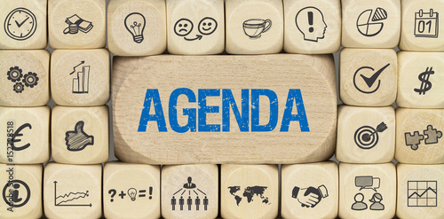 Agenda / Würfel mit Symbole