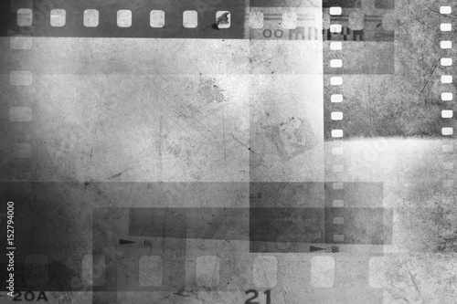 Grey film frames background